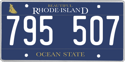 RI license plate 795507
