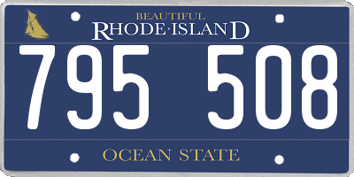 RI license plate 795508
