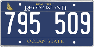 RI license plate 795509