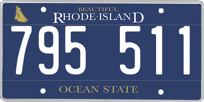 RI license plate 795511