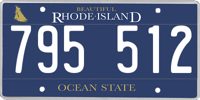 RI license plate 795512