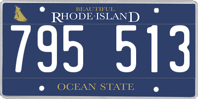 RI license plate 795513