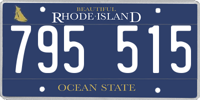 RI license plate 795515
