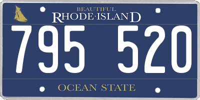 RI license plate 795520