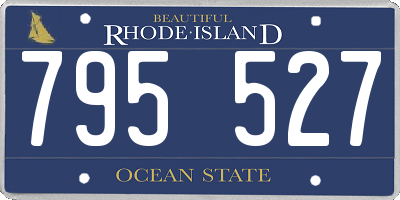 RI license plate 795527