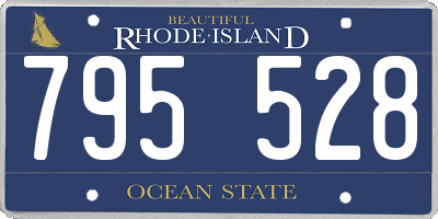 RI license plate 795528