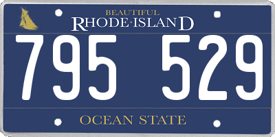 RI license plate 795529