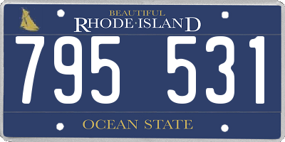 RI license plate 795531
