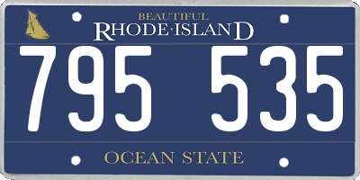 RI license plate 795535