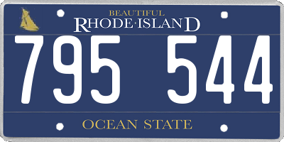 RI license plate 795544