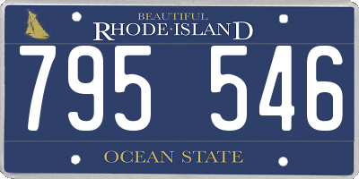 RI license plate 795546