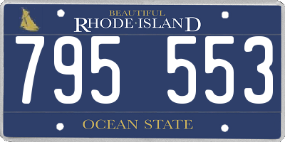 RI license plate 795553