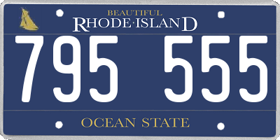 RI license plate 795555