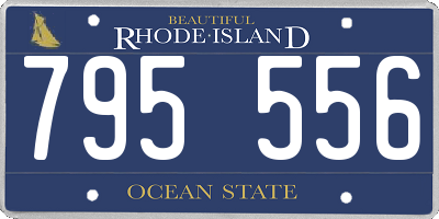 RI license plate 795556