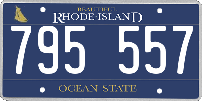 RI license plate 795557