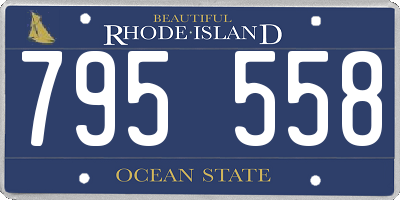 RI license plate 795558