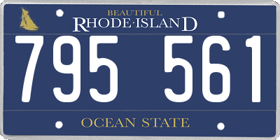 RI license plate 795561