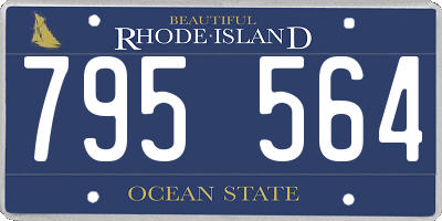 RI license plate 795564