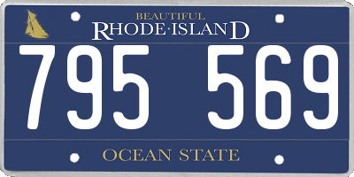 RI license plate 795569