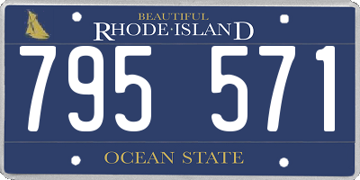 RI license plate 795571