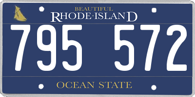 RI license plate 795572