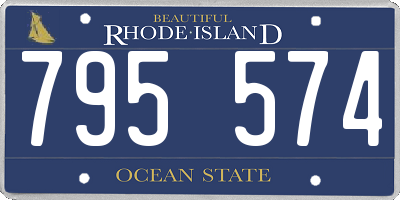 RI license plate 795574