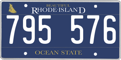 RI license plate 795576