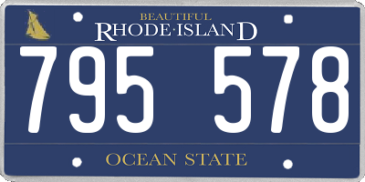 RI license plate 795578
