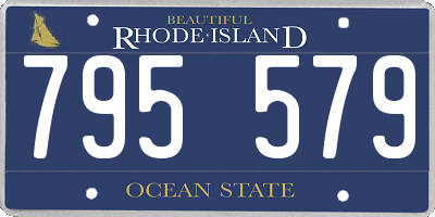 RI license plate 795579