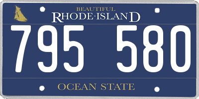 RI license plate 795580