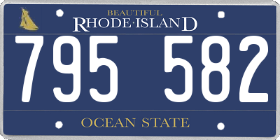RI license plate 795582