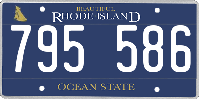 RI license plate 795586