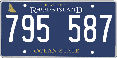 RI license plate 795587