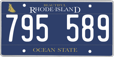 RI license plate 795589