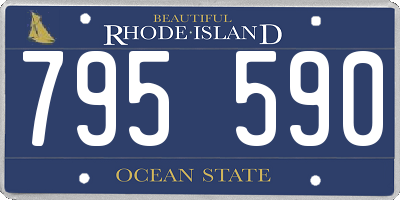 RI license plate 795590