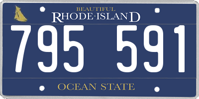 RI license plate 795591
