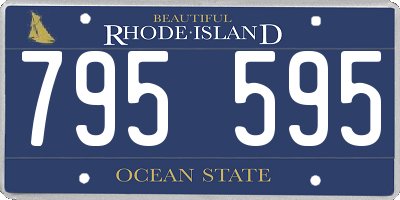 RI license plate 795595