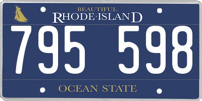 RI license plate 795598