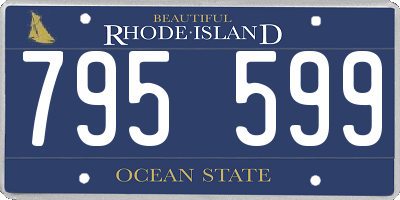 RI license plate 795599