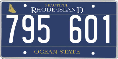 RI license plate 795601