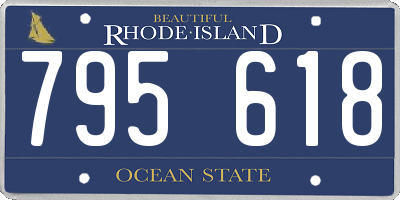 RI license plate 795618