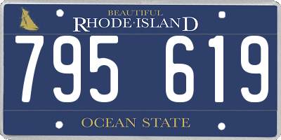 RI license plate 795619