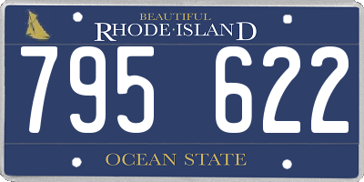 RI license plate 795622
