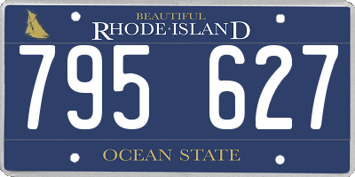 RI license plate 795627