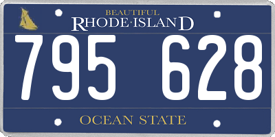 RI license plate 795628