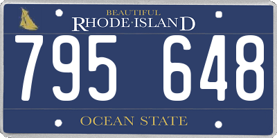 RI license plate 795648