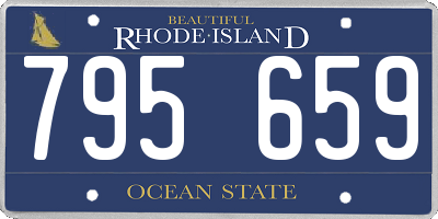RI license plate 795659