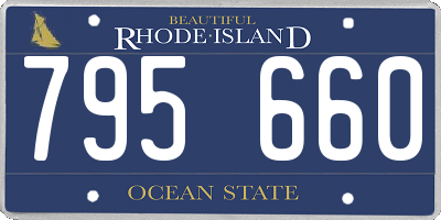 RI license plate 795660