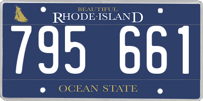 RI license plate 795661