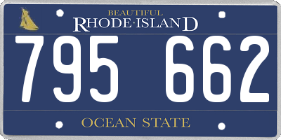 RI license plate 795662